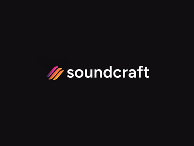 Soundcraft Logo badge brand branding emblem gradient identity lockup logo symbol wordmark