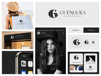 Fashion Apparel - Guendola Commercial Clothing Brand Logo Design apparel beauty logo branding logo clogo clothes clothing dresses fashion fashion girl fashion store fashionbarnd gclogo glogo guendola commercial icon logo luxury luxury woman minimalist symbol