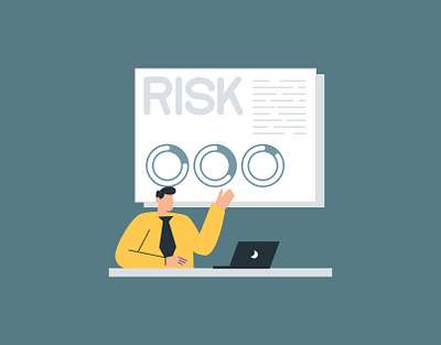 Risk Management Illustrations business design finance management risk