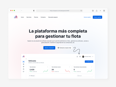 Esperar - Landing Page design ui design ux landing page ui ux web page