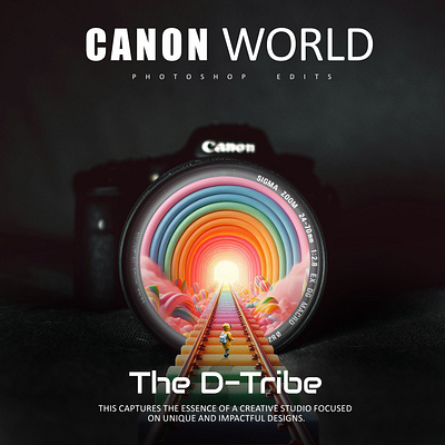 CANON WORLD | Photoshop Edits 3d animation branding graphic design logo motion graphics photoshop ui