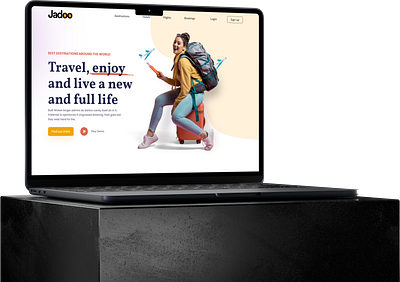 Travel agency design dev figma graphic design ui webflow website wordpress