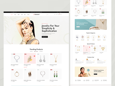 E-Commerce web branding e commerce fashion jewelry logo onlinebusiness products stylish uiux webdesign women