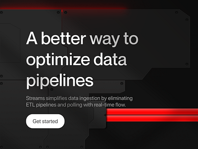 Data pipelines - Experimental landingpage ui