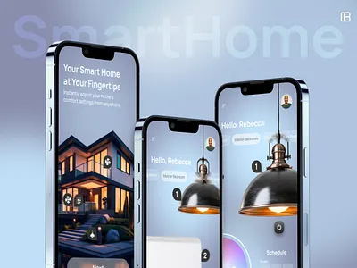 Smart Home - At Your Fingertips appdesign architecture interior smart smarthome smartinterior uidesign uiux uiuxdesign userexperience userinterface uxdesign webdesign