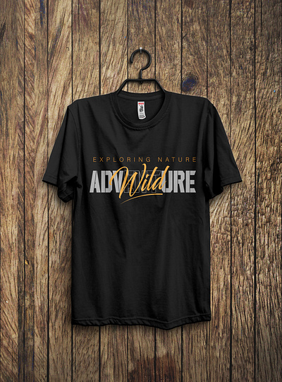 Wild Adventure T-shirt Design illustration t shirt t shirt design wildlife