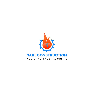 sarl comstruction plumbing logo design branding design graphic design logo logo design modern logo plumbing vector