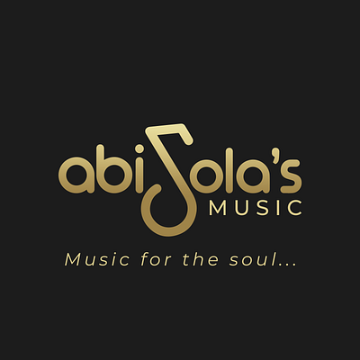 Abisola Music Brand Identity branding design gold logo music nigeria