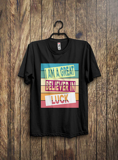 Believer Typography T-shirt Design believer design digital art great illustration luck t shirt t shirt design typography