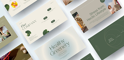 PITCH DECK HEALTHY GREENY PRESENTATION DESIGN ppt design