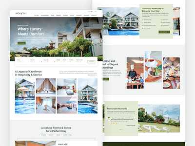 The Argyle Hotel Website Design graphic design homepage hotel website ui ux