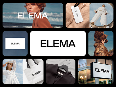 Elema brand identity branding clothing fashion graphic design logo logo design logodesign logotype manufacturer presentation simple style typeface woman