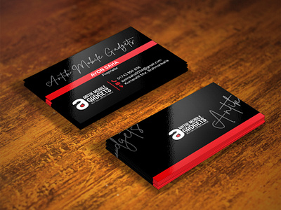 Black Color Business Card | Black Visiting card businesscarddesign graphic design