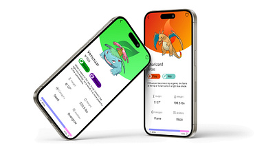 Pokemon Game pokedex UI design design ui video game