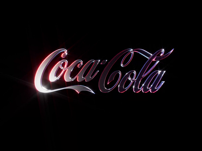 3d coca cola logo animation 3d animation branding coca cola color colorful graphic design light lighting logo motion graphics reflection rotation shiny spinning