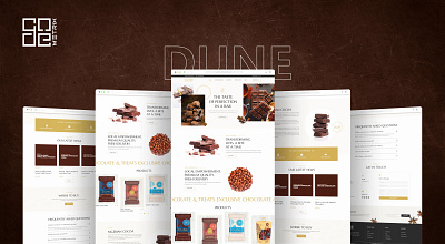 Chocolate Brand Website Design branding design logo ui ux web design web development