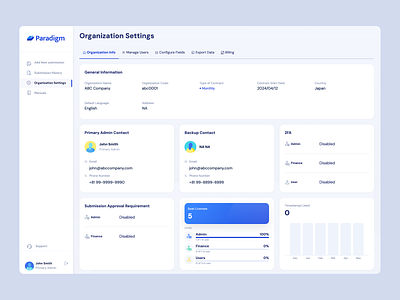 Paradigm App design finance ui webapp