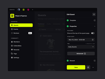 Admin Panel accordion admin admin panel app dashboard esport fields form gaming input left nav nav overlay quest tray