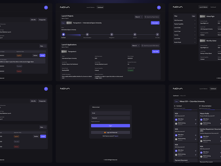 Nova — Dashboard for Satellite Tracking by Mosa Studio on Dribbble