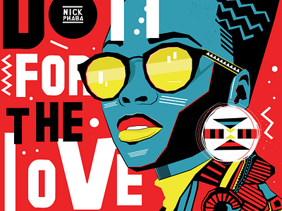 Do it for the love not the likes african african woman cato manor design illustration onelove african art vector