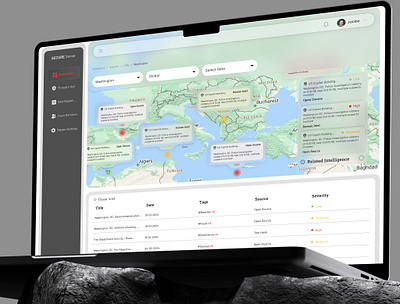 Adapt Intelligence: Threat Intelligence Dashboard Design app design branding dashboard dashboard design design enterprise design graphic design ui web design