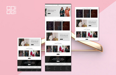 Ladies Clothing Brand Design for IqraUsman branding design graphic design logo ui ux web design wordpress