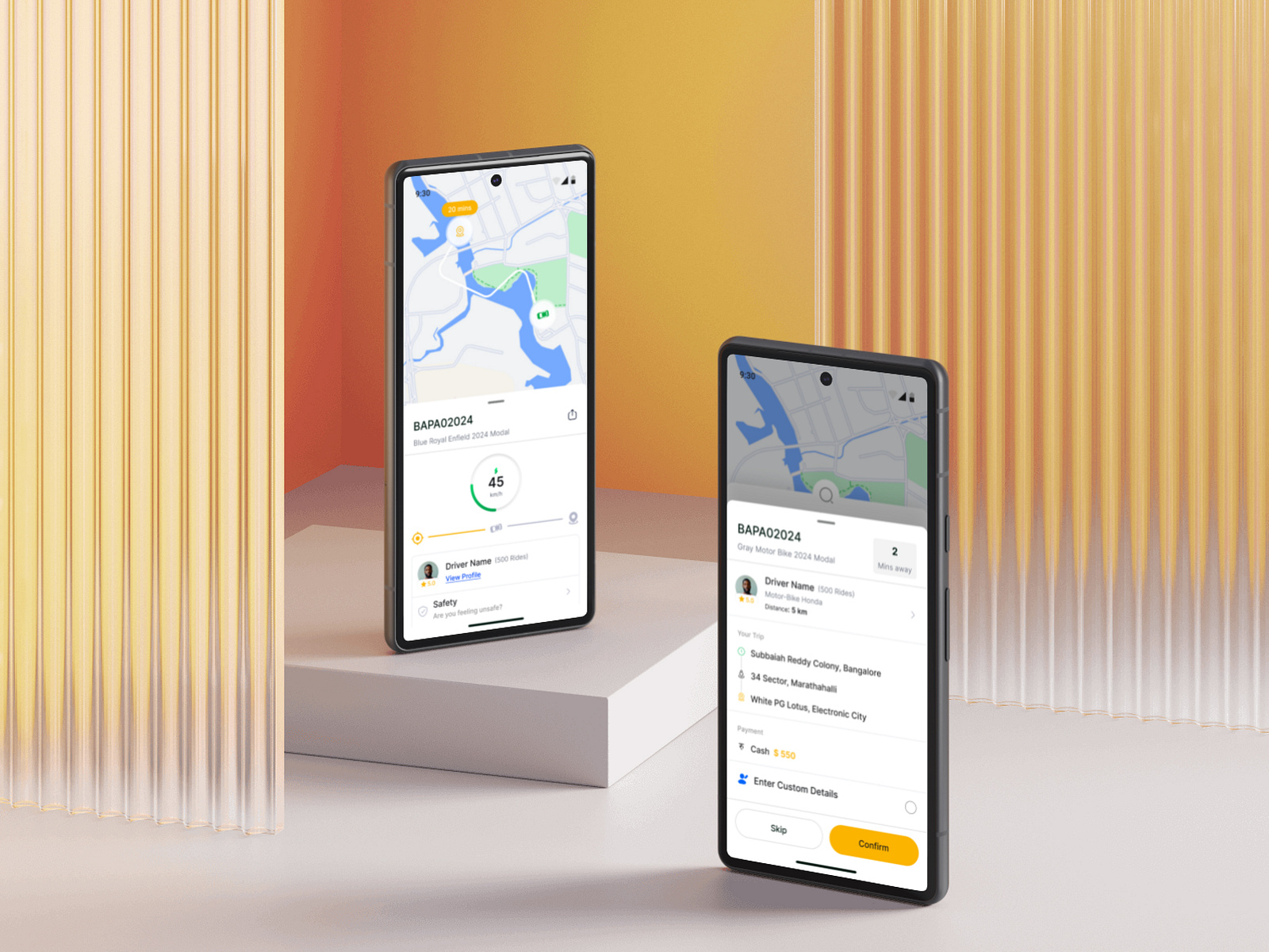 Ride Sharing App Design by Raja Swarnakar on Dribbble