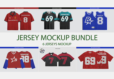 JERSEY MOCKUP BUNDLE basketball jersey mockup football jersey mockup hockey jersey mockup jersey mockup mesh jersey mockup