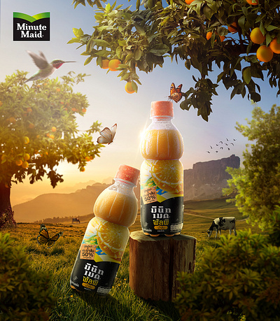 Minute Maid - Case Study image manipulation keyvisual photo manipulation photoshop retouch retouching