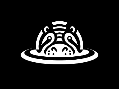 LOGO - HIPPOPOTAMUS africa animal animals big branding design graphic design hippo hippopotame hippopotamus icon identity illustration jungle logo marks safari symbol ui wave