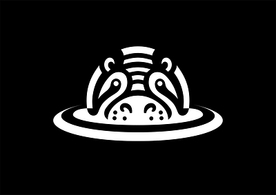 LOGO - HIPPOPOTAMUS africa animal animals big branding design graphic design hippo hippopotame hippopotamus icon identity illustration jungle logo marks safari symbol ui wave