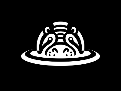 LOGO - HIPPOPOTAMUS africa animal animals big branding design graphic design hippo hippopotame hippopotamus icon identity illustration jungle logo marks safari symbol ui wave