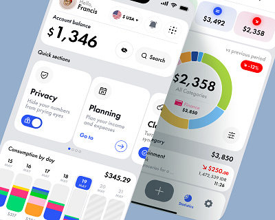 Finance Web3 Crypto Wallet Dashboard Ui ai assistent ai product bank app blockchain app crypto app crypto exchange app finance fintech design fintech product money app online banking personal money assistant wallet app web3