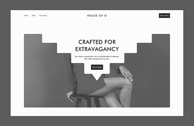 Hero Section (House of O) design figma ui ux web design