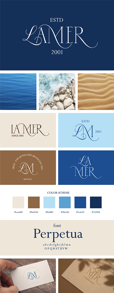 Jewellery Store Branding aesthetics branding classic clean design elegant graphic design illustration logo luxury modern typography ocean sea serif swooshes timeless type typography vector