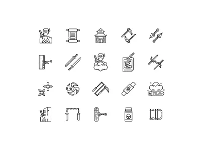 Ninja Icons icon design icon set ninja ninja icon vector vector icon