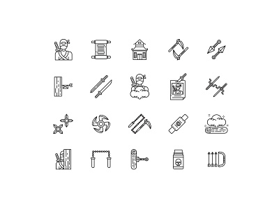 Ninja Icons icon design icon set ninja ninja icon vector vector icon