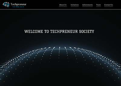 College Society Website ui ux website