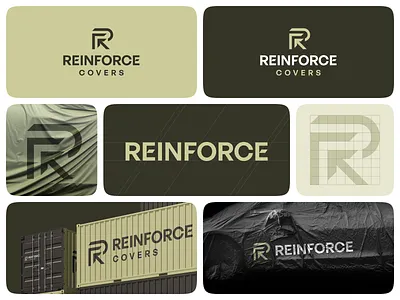 Logo Design - Reinforce Covers branding design graphic design illustration logo vector