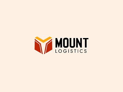 Mount Logistics - A truck logistics company logo bold logo design branding combination logo container import export business large business logo logistics company logistics logo logo design logo typography shipment transportation logo truck business truck logo