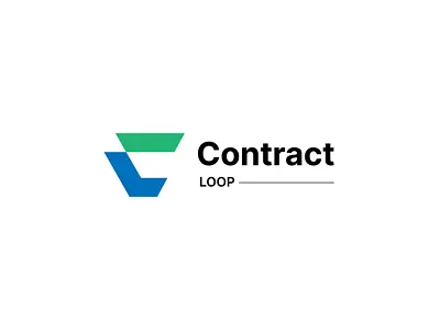 Contract loop C L letter logo design brand identity branding c letter logo c logo design graphic design illustration l letter logo logo design vector