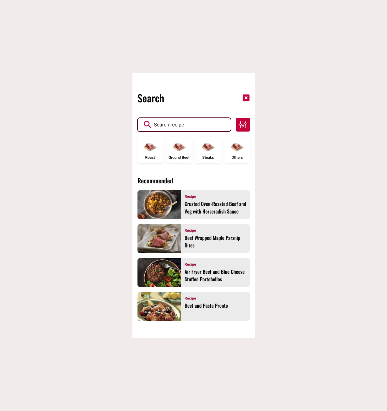 Search page ui by Gabrielle Nyawera on Dribbble