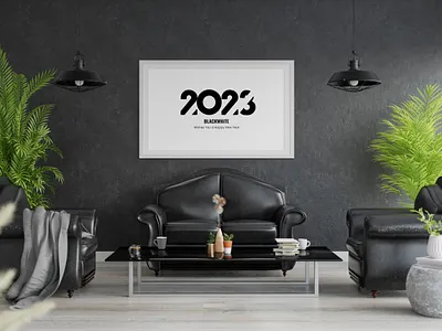 Blackwhite Wall Board branding graphic design