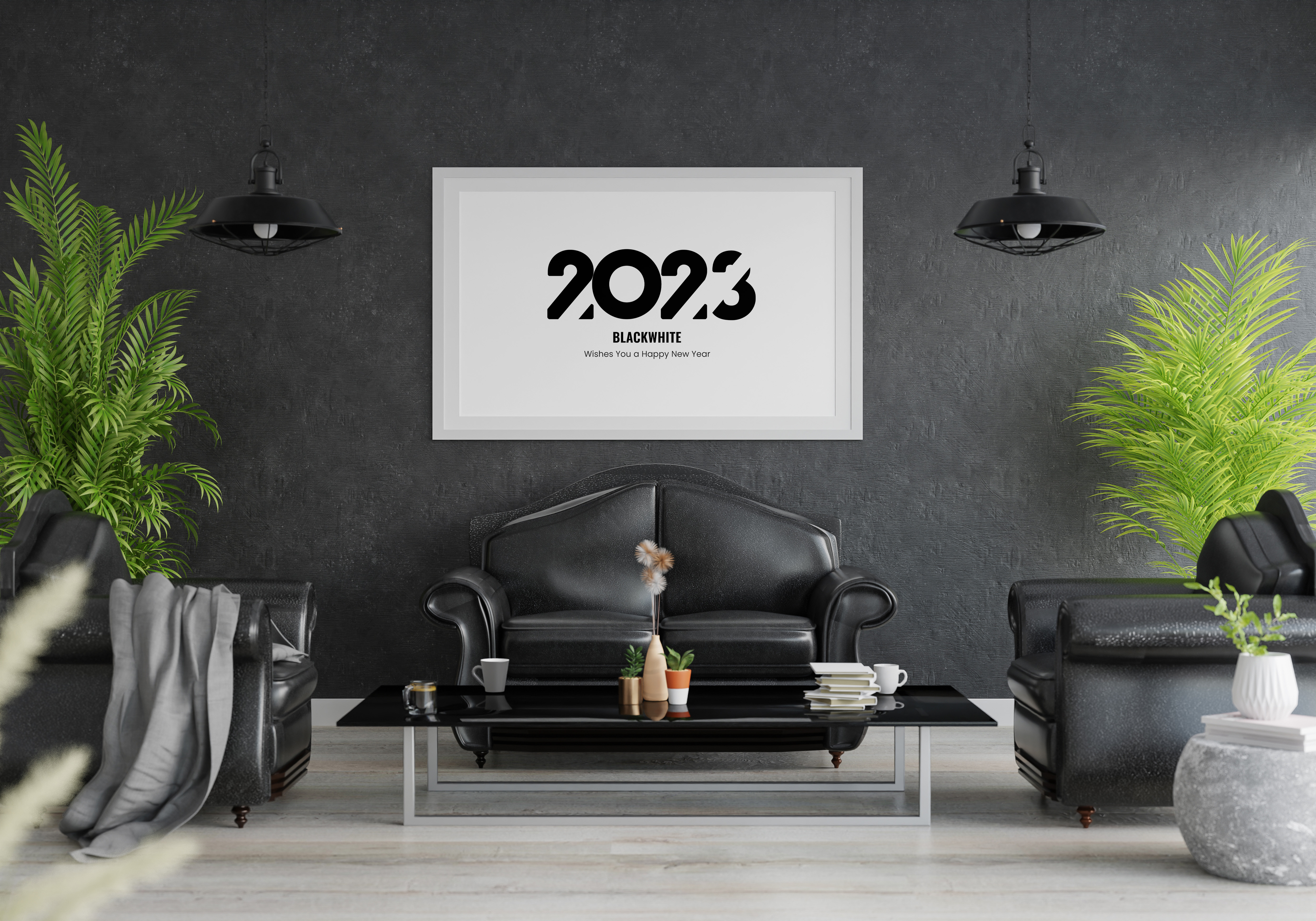 Example of Blackwhite Wall Board