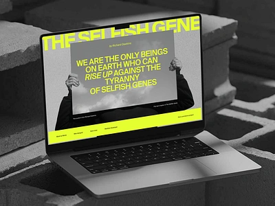 Footer for 'The Selfish Gene' book creativedesign footerdesign sciencedesign typography ui uiux uxdesign vibrantcolors visualdesign webdesign webdevelopment webflow