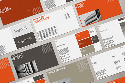 Kyoob Architects - Brand Guidelines brandguidelines brandidentity branding brandrefresh colourpalette design graphic design logo typo typography