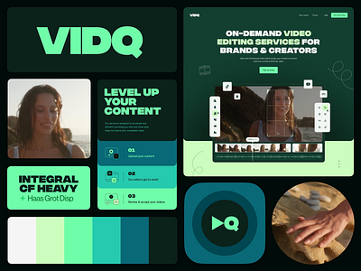 VIDQ: brand identity brand brand identity branding editor identity video visual visual identity