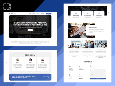 Web Design of Deal Coach branding design logo ui ux web design web development website wordpress