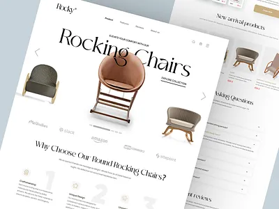 Shopify store for Chairs design homepage landing landing page product design product detail page product details product landing page product website shopify shopify landing page shopify website web web design website