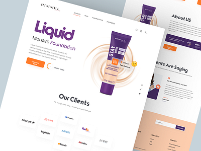 Shopify store for Cosmetics design homepage landing landing page product design product detail page product details product landing page product website shopify shopify landing page shopify website web web design website